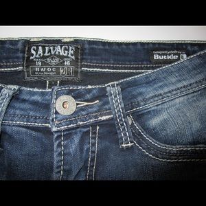 Men’s Buckle Salvage Havoc Dark Blue Jeans.
